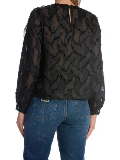 CO'COUTURE BLOUSE SYLVIE STRUCTURE BLACK