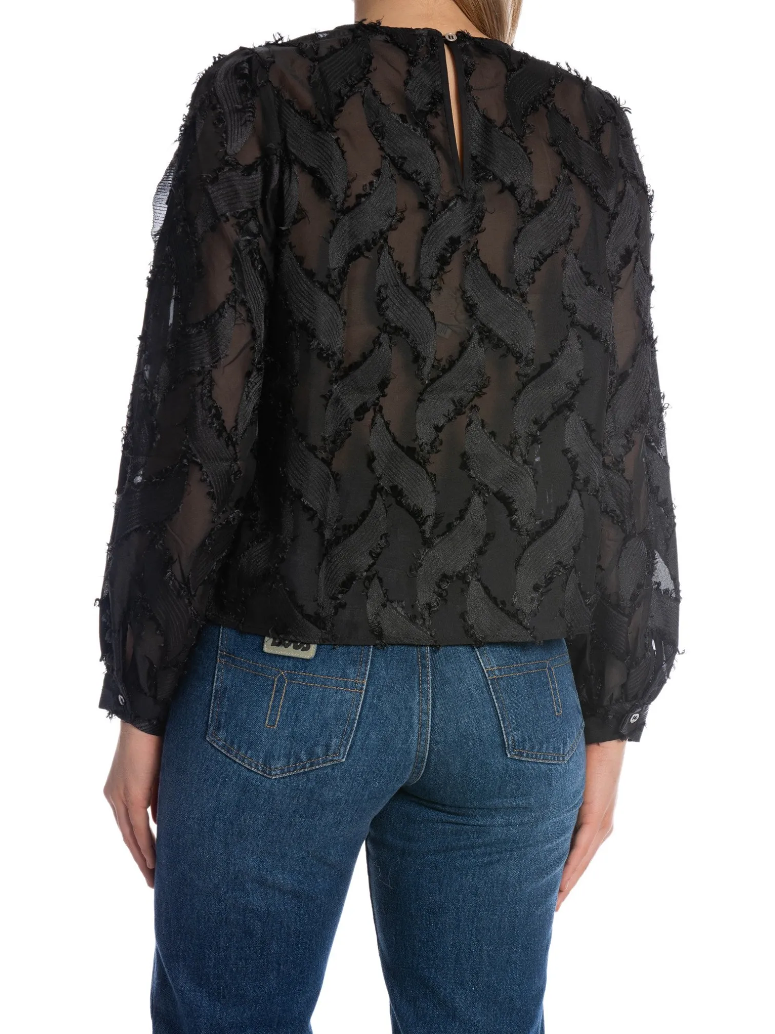 CO'COUTURE BLOUSE SYLVIE STRUCTURE BLACK