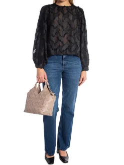 CO'COUTURE BLOUSE SYLVIE STRUCTURE BLACK