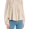 CO'COUTURE BLOUSE VIVACC PLEAT POWDER
