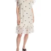 CO´COUTURE DRESS DROP FRILL OFF WHITE