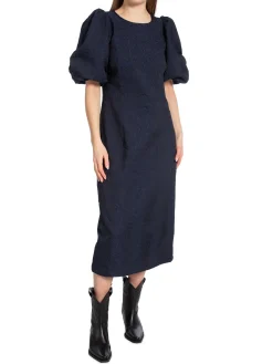 CO´COUTURE DRESS JENNACC PUFF NAVY