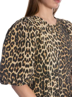 CO´COUTURE DRESS LEO PUFF KHAKI