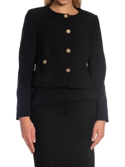CO'COUTURE JACKET VOLA CROP COCKTAIL BLACK