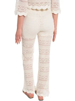 CO'COUTURE PANTS LARACC CROCHET OFF WHITE