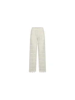 CO'COUTURE PANTS LARACC CROCHET OFF WHITE