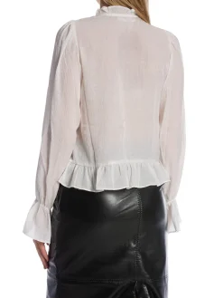 CO'COUTURE SHIRT MELINA FRILL WHITE