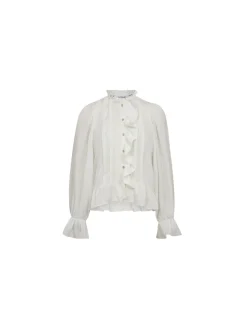 CO'COUTURE SHIRT MELINA FRILL WHITE