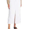 CO'COUTURE SKIRT VIKA SLIT DENIM WHITE