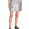 CO´COUTURE SKIRT VINA METALLIC SILVER