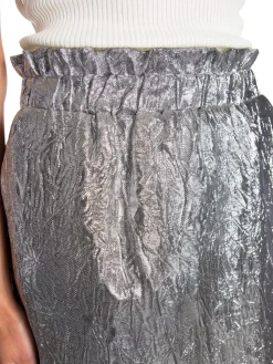 CO´COUTURE SKIRT VINA METALLIC SILVER