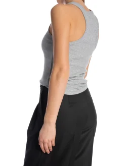 CO´COUTURE TANK TOP SAHARA EMBROIDERY LIGHT GREY