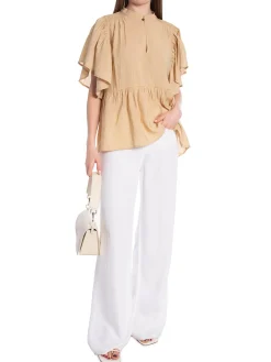 CO'COUTURE TOP MELVIN FRILL POWDER