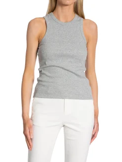 CO´COUTURE TOP SAHARA RIB GREY MELANGE