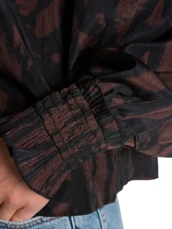 COPENHAGEN MUSE BLOUSE FRILL BLACK