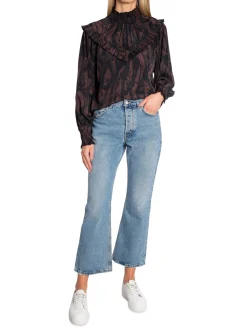 COPENHAGEN MUSE BLOUSE FRILL BLACK