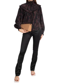 COPENHAGEN MUSE BLOUSE FRILL BLACK