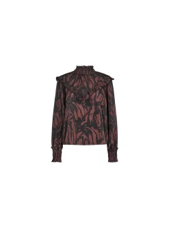 COPENHAGEN MUSE BLOUSE FRILL BLACK