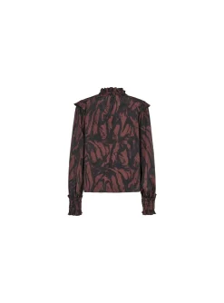 COPENHAGEN MUSE BLOUSE FRILL BLACK