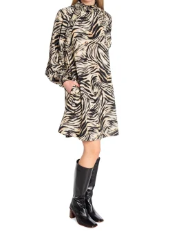 COPENHAGEN MUSE DRESS FRILL BLACK W. ROCK FRIDGE