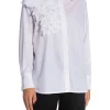 COPENHAGEN MUSE SHIRT PLEAT FRILL BRIGHT WHITE