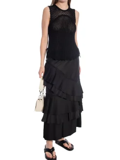 COPENHAGEN MUSE SKIRT PLEAT SKIRT BLACK