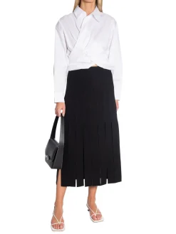 COPENHAGEN SKIRT TAILOR FRINGED BLACK