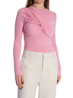 COPPEROSE TOP ADJUSTED WITH KNOT PINK