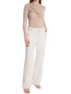 COPPEROSE TOP ADJUSTED WITH KNOT BEIGE