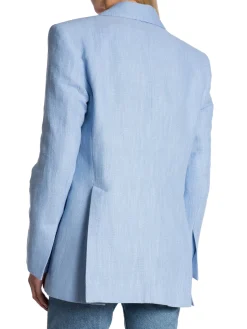 DAGMAR BLAZER CLASSIC LINEN CELESTE