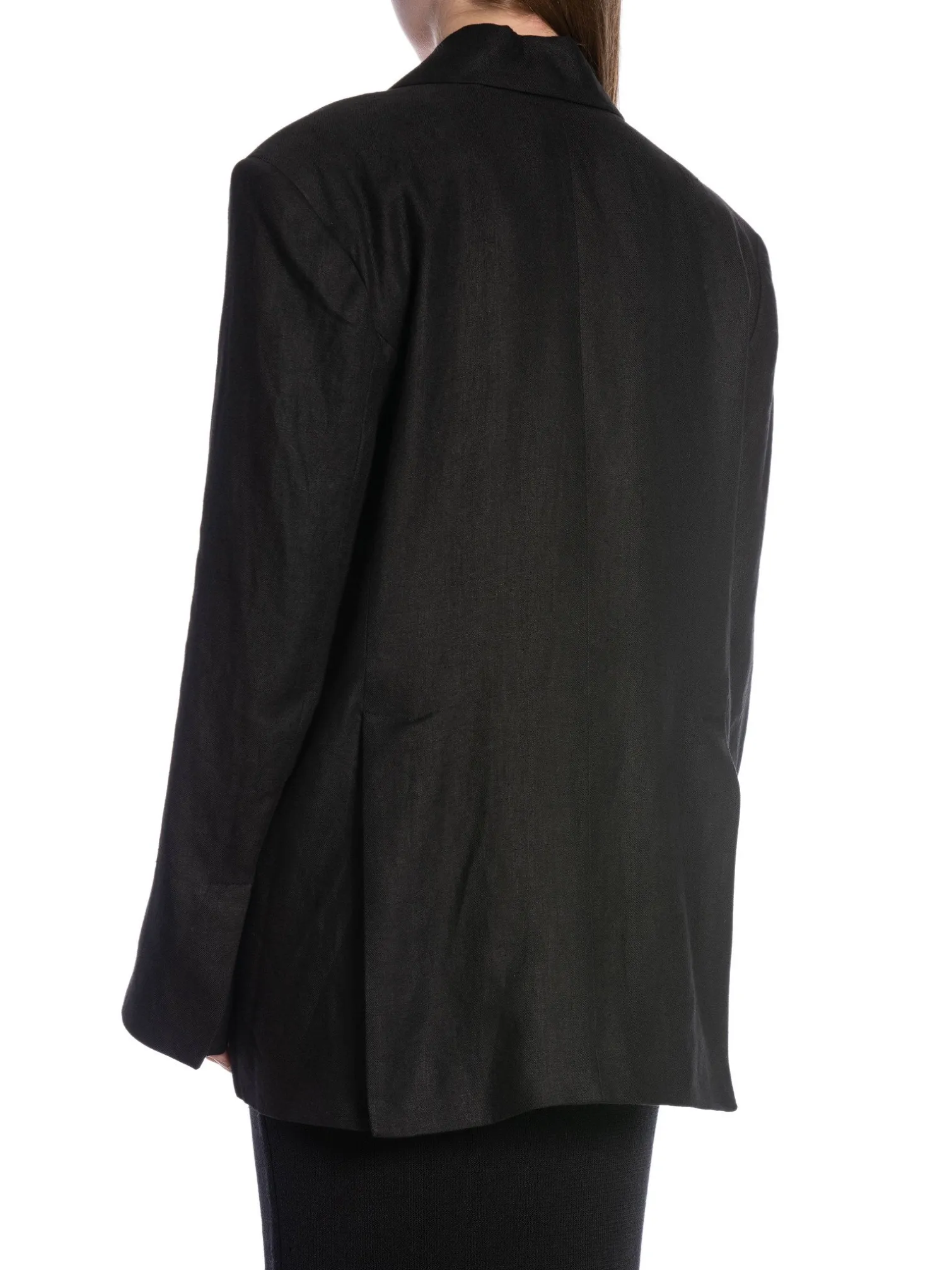 DAGMAR BLAZER CLASSIC LINEN BLAZER BLACK