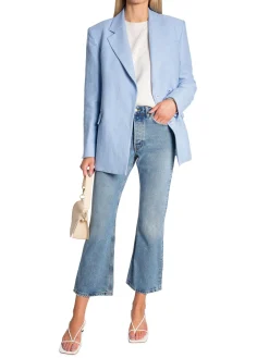 DAGMAR BLAZER CLASSIC LINEN CELESTE