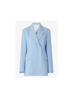 DAGMAR BLAZER CLASSIC LINEN CELESTE