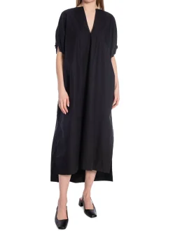 DAGMAR DRESS ROUCHED DRESS BLACK