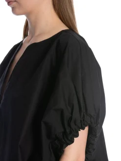 DAGMAR DRESS ROUCHED DRESS BLACK