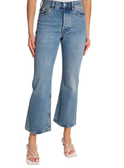 DAGMAR JEANS KICK FLARE LIGHT BLUE WASH