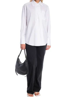 DAGMAR SHIRT ASYMMETRIC WHITE