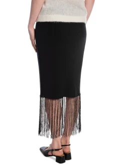 DAGMAR SKIRT FRINGE SKIRT BLACK