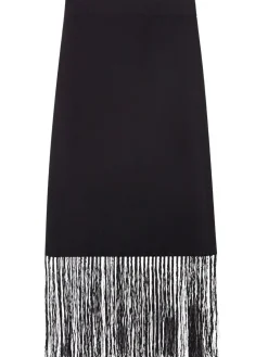 DAGMAR SKIRT FRINGE SKIRT BLACK