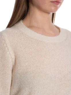 DAGMAR TOP BRUSHED ALPACA TOP OFF WHITE