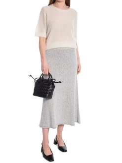 DAGMAR TOP BRUSHED ALPACA TOP OFF WHITE