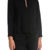 DANTE6 BLOUSE THORN DRAWSTRING RAVEN