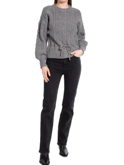 DANTE6 CARDIGAN JAELYN RHINESTONE PURE GREY