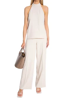 DANTE6  PANTS LUCAS WIDE LEG CHALK