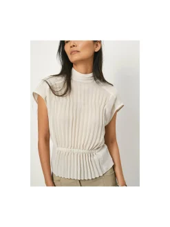 DANTE6 TOP PENELOPE GATHERED WHISPER CHALK