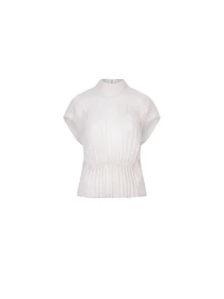 DANTE6 TOP PENELOPE GATHERED WHISPER CHALK