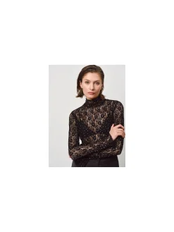 DANTE6 TOP PREBBLE  LACE RAVEN