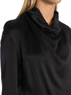 DANTE6 TOPP IPSUM SILK DRAPERY RAVEN