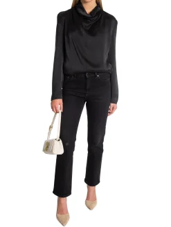 DANTE6 TOPP IPSUM SILK DRAPERY RAVEN