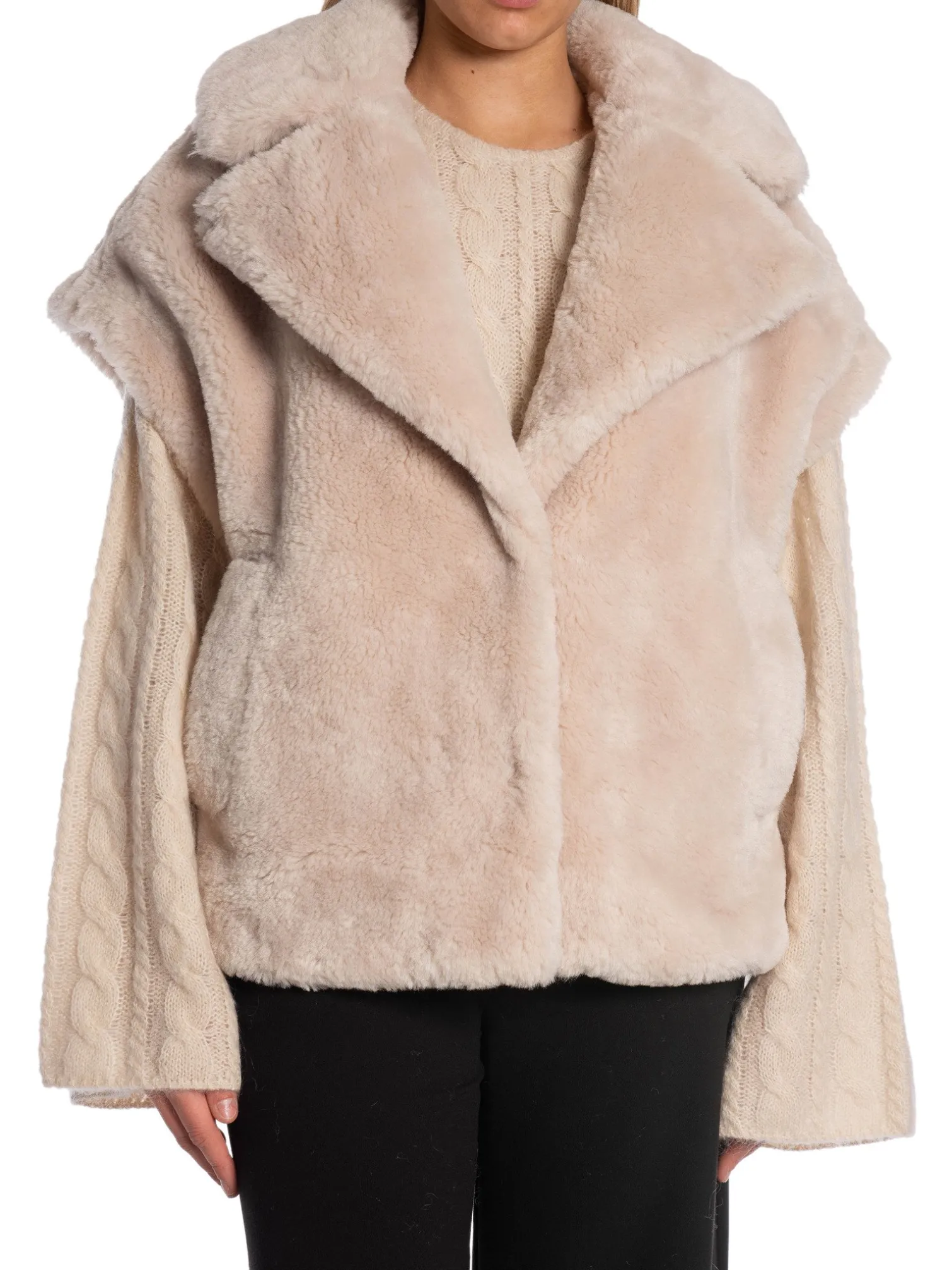 DANTE6 VEST CHEEDO FAUX FUR SEAFOM